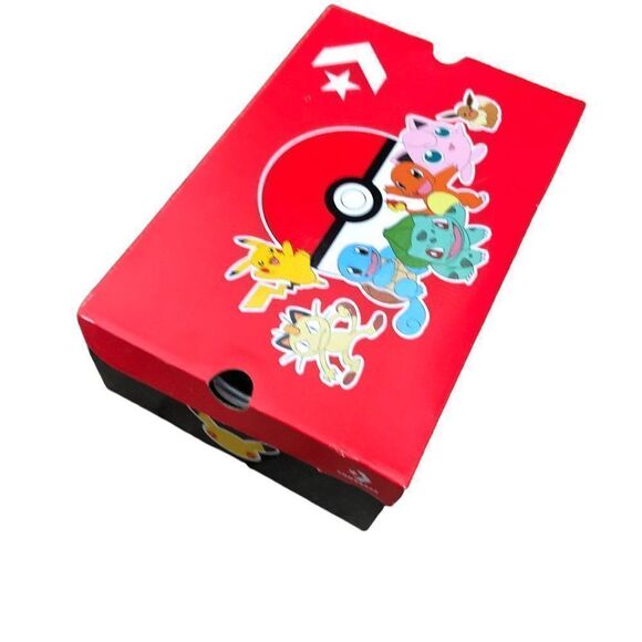 BRAND New Limited Edition Pokémon X Converse Poke Ball All Star High Size 10 - Picture 10 of 13